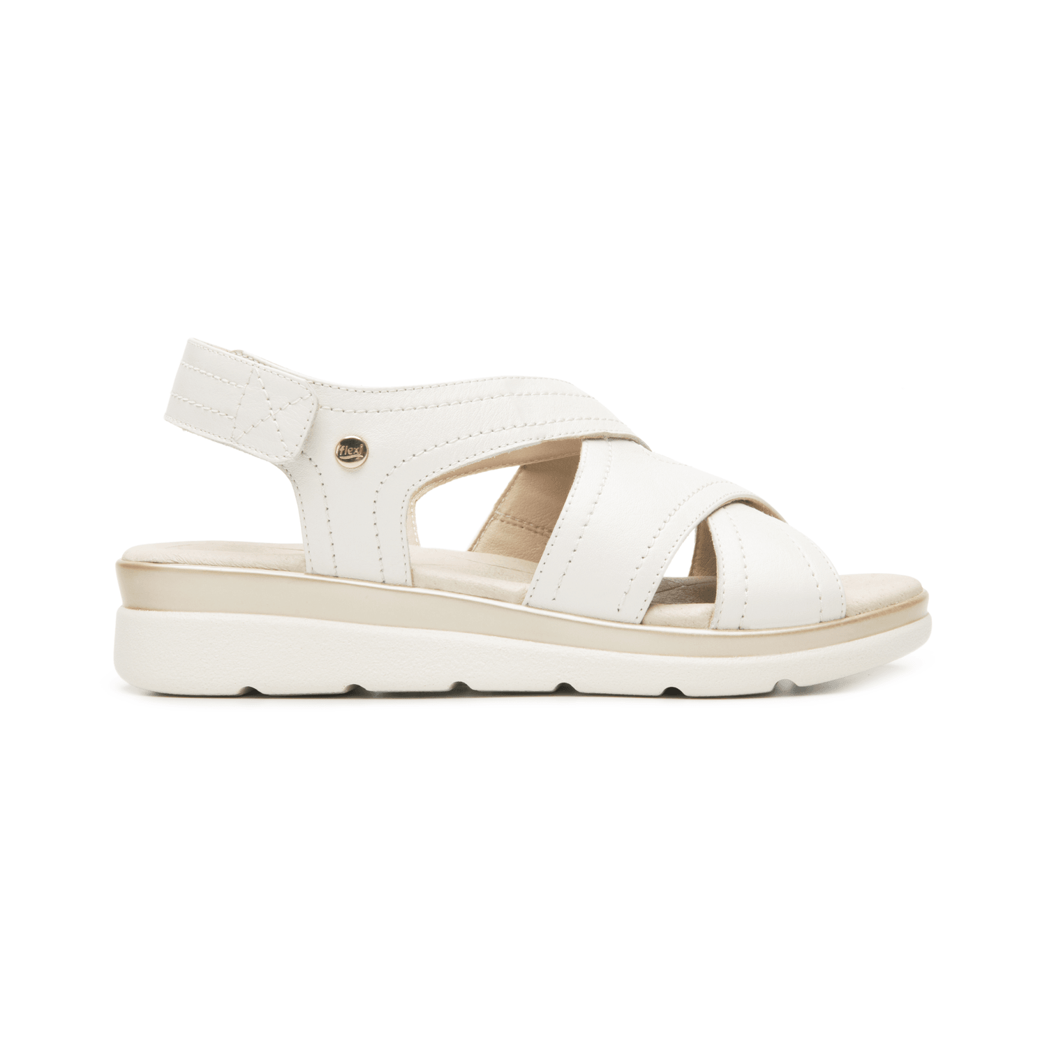Sandalias Dama Flexi Blanco Casual Mujer — imagen 2