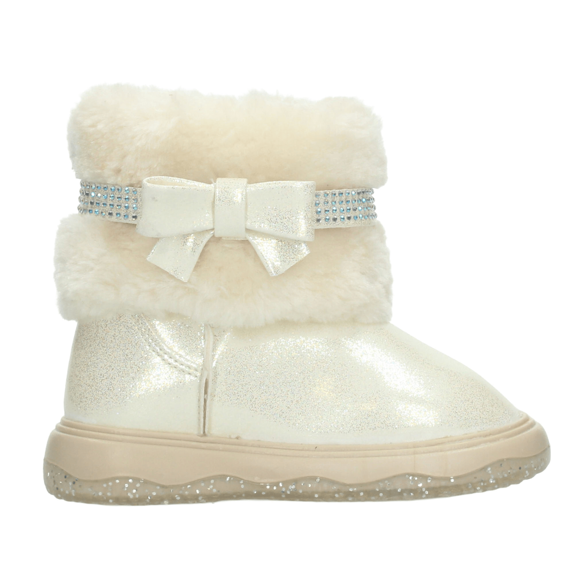 Bota Paressi Niña Casual Peluche Crema Infantil T15-18 — imagen 10