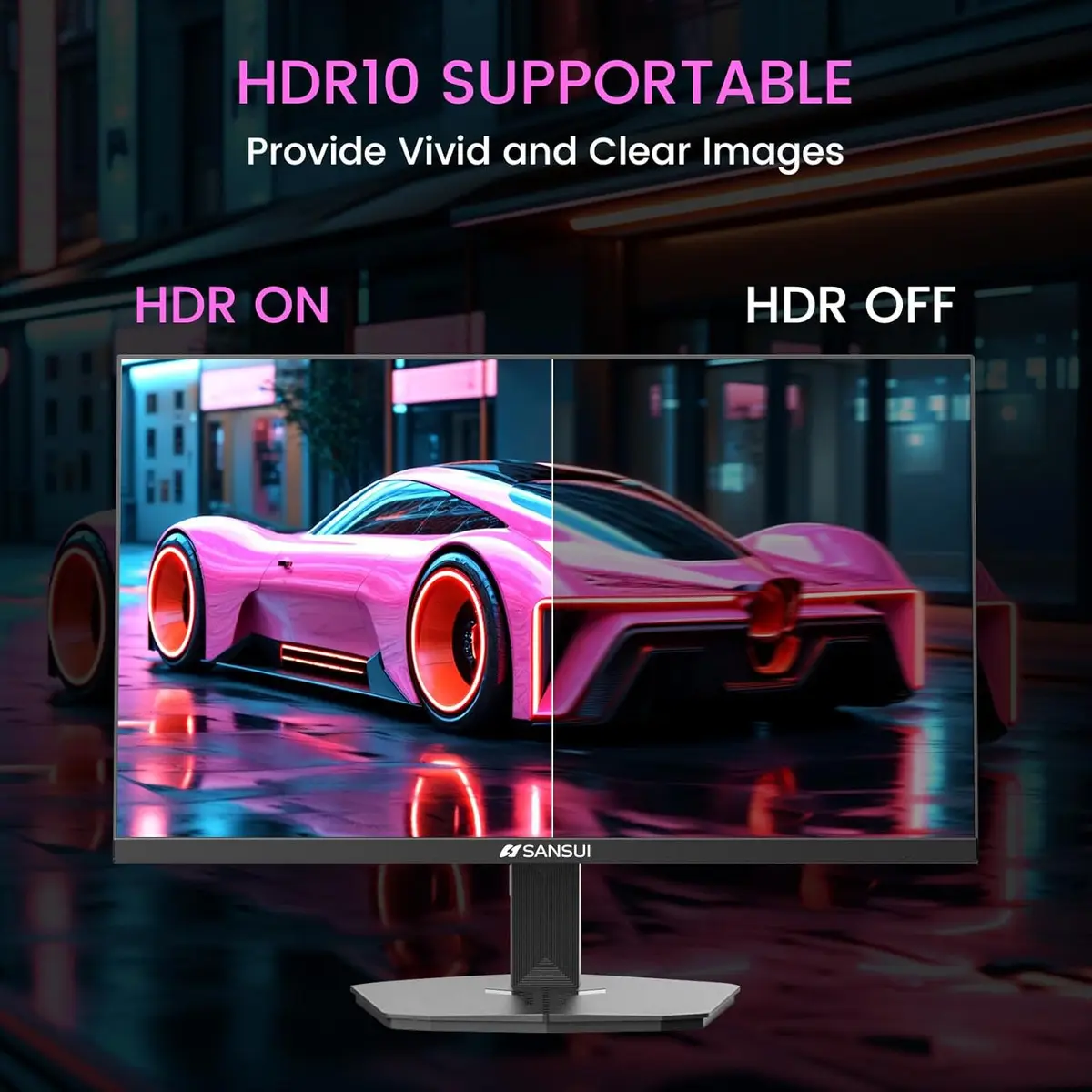 Sansui ES-G24F4M Monitor Negro 24'' Gaming 160 Hz — imagen 4