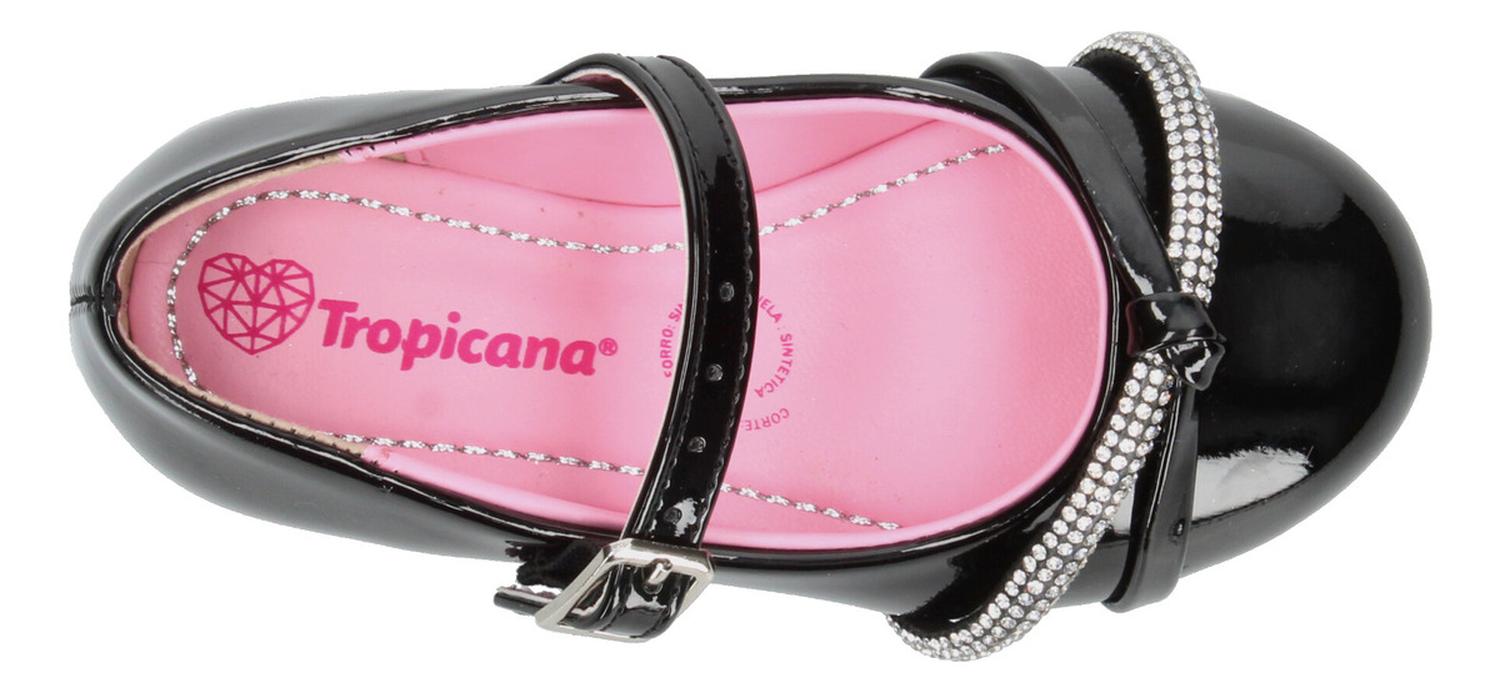 Zapato Tropicana Niña Casual Ajuste Hebilla Negro Infantil T15-22 — imagen 8