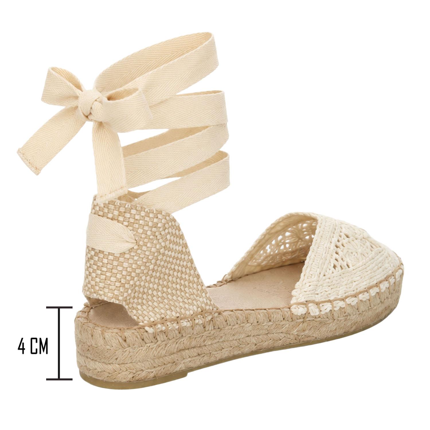 Alpargata Corina Crema Casual Bohemio Comodo Para Mujer — imagen 4