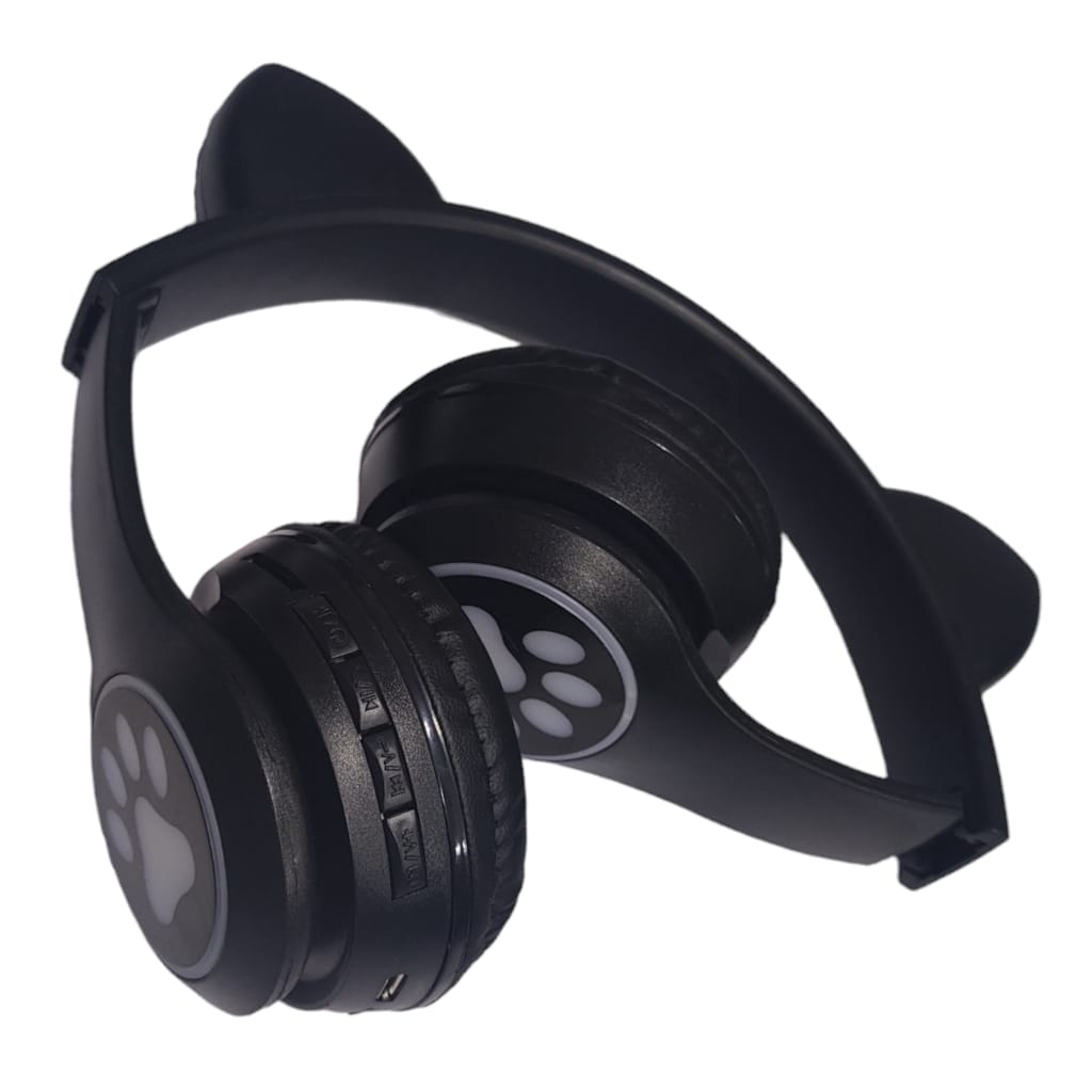 Audífonos Gatica Bluetooth, luces led, Radio FM, diadema plegables. — imagen 4