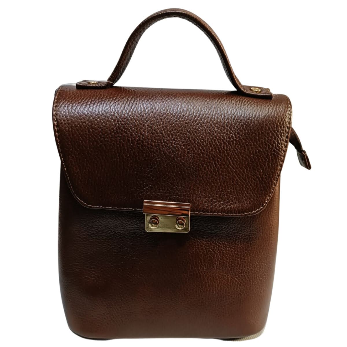 Bolsa Mochila Mariconera Para Dama De Piel Roxana — imagen 13