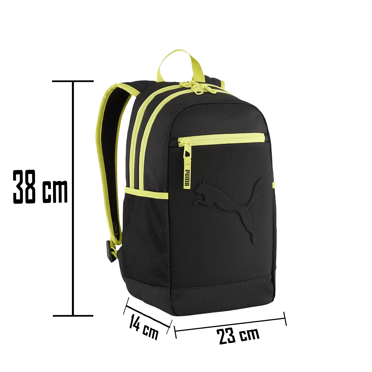Mochila Puma Buzz Niño Escolar Bolsillo Frontal Negra Infantil 13L — imagen 2