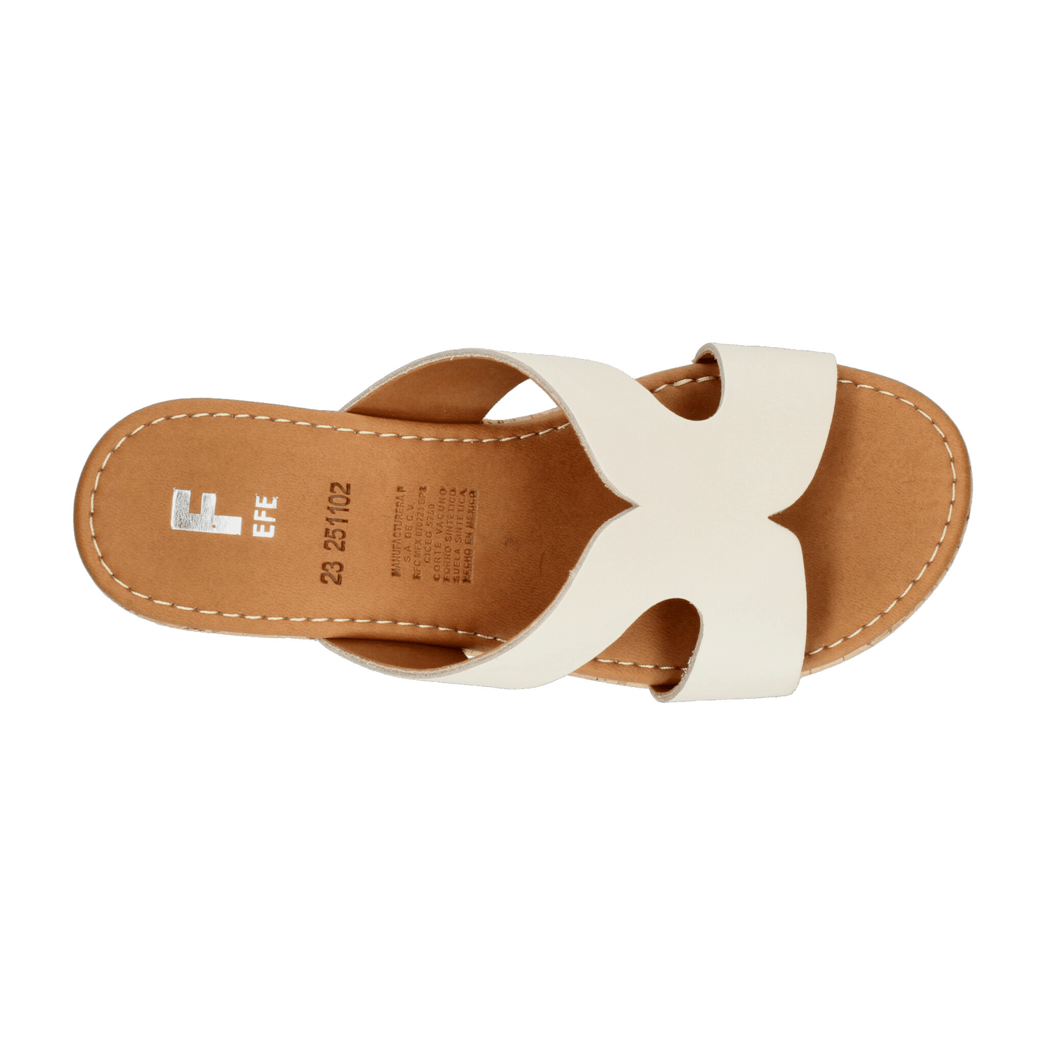 Sandalias Efe Dama Casual Tacón 7.5cm Latte Mujer — imagen 8