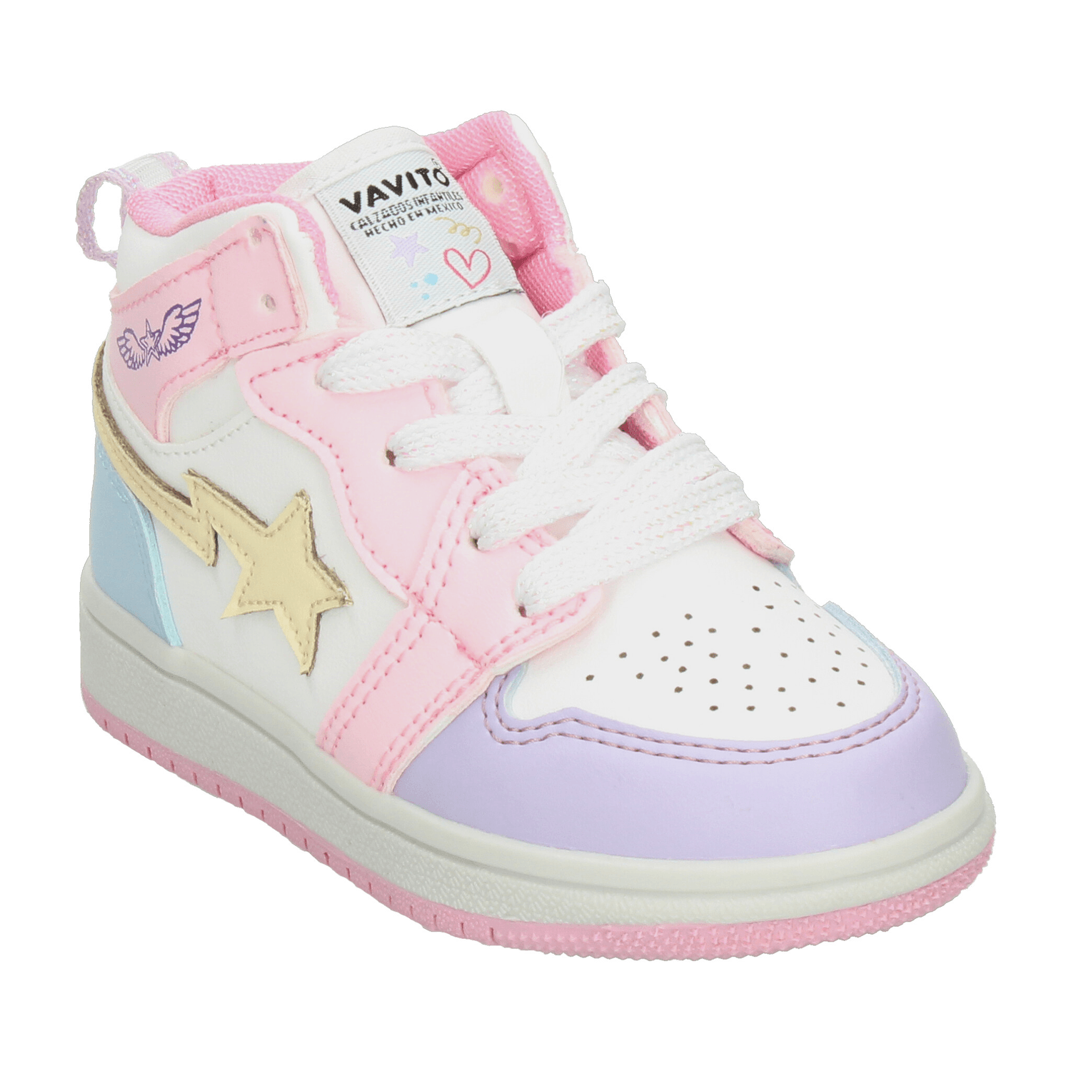 Tenis Vavito Niña Casual Cinta Deportivo Lavanda Infantil T22-26 — imagen 4