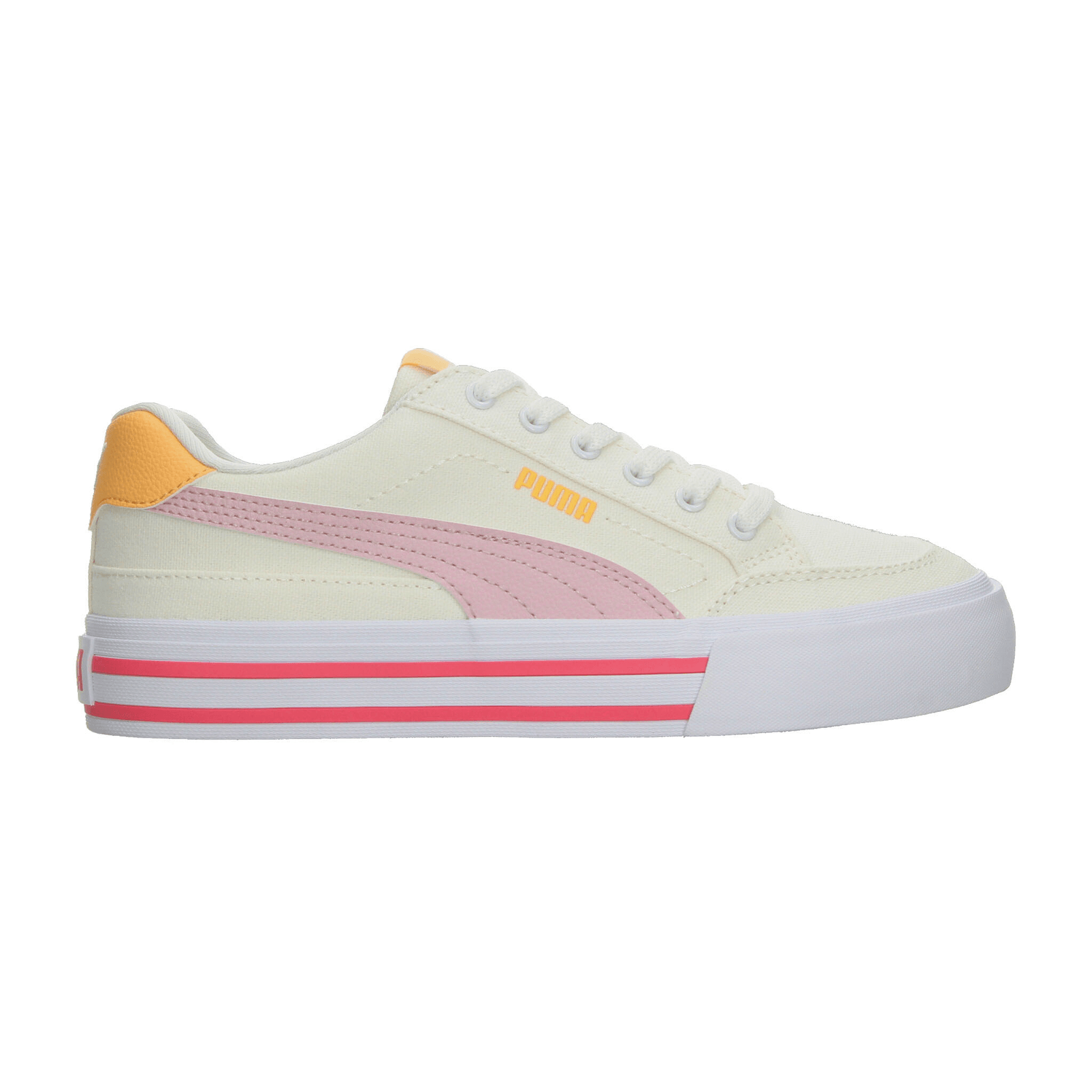 Tenis Puma Court Classic Niña Casual Crema Infantil T22-25 — imagen 1