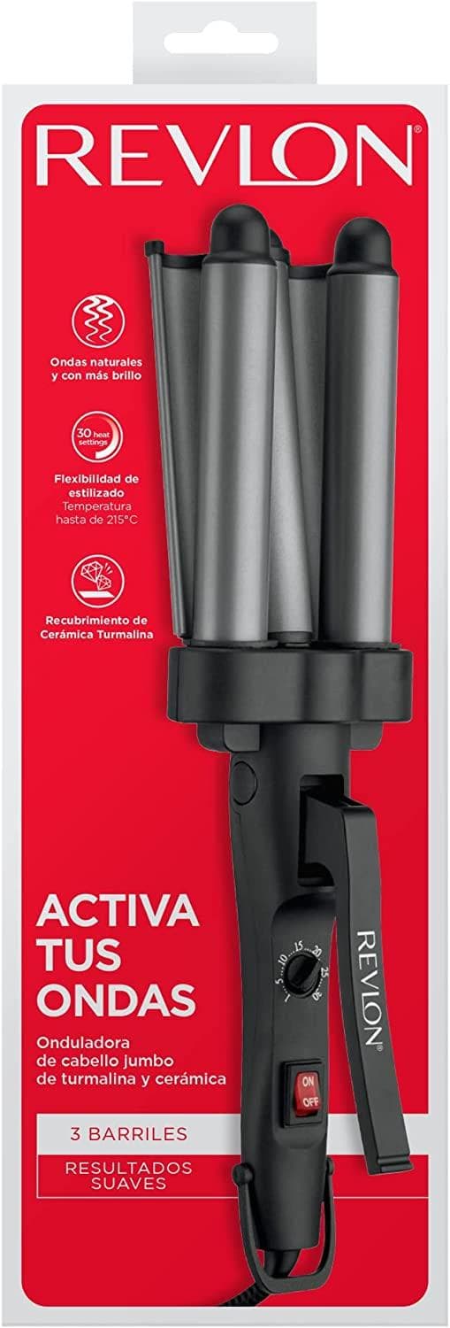 Waflera Rizadora Revlon Jumbo Rv084 Ceramica 3 Barriles — image 7