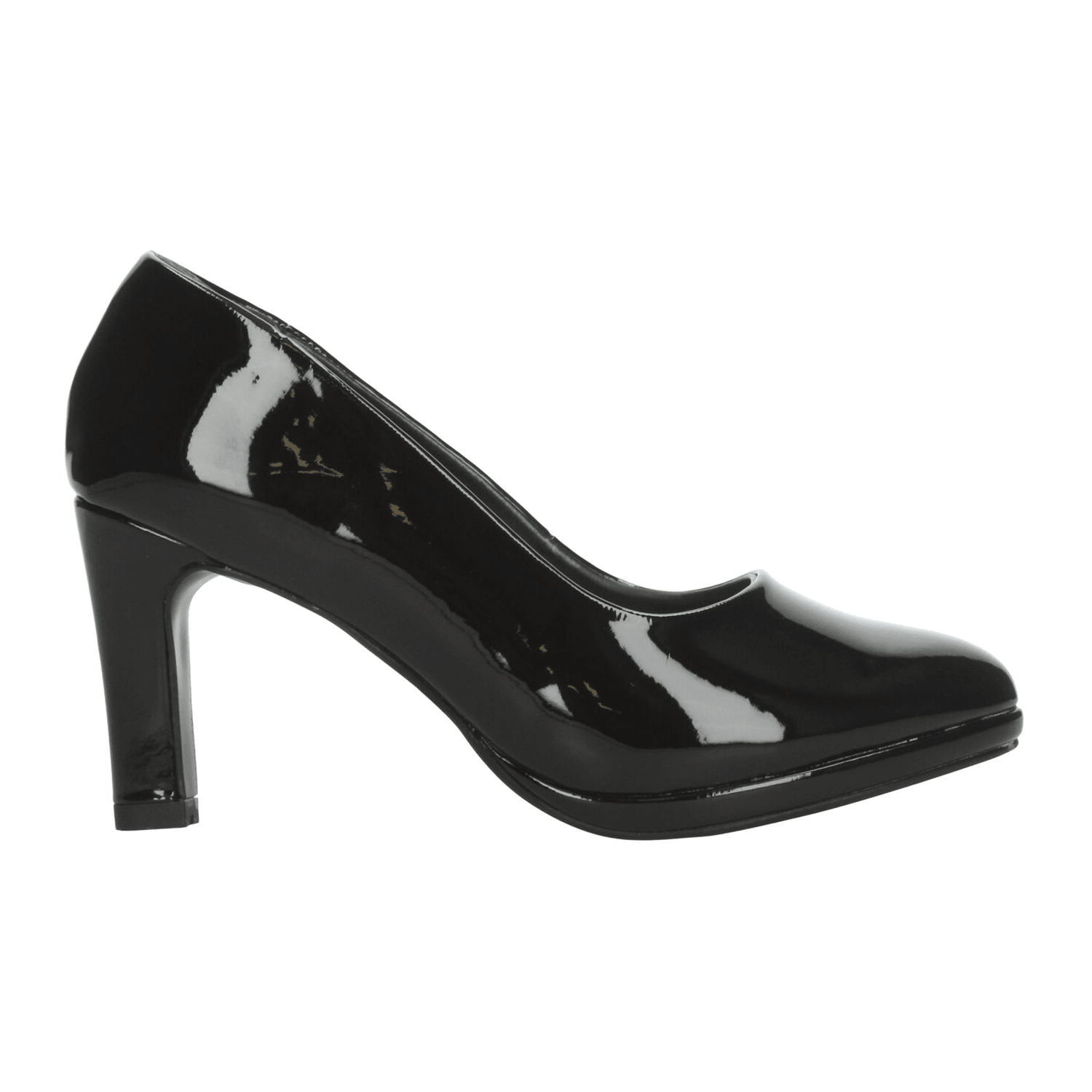 Zapatillas Paulina Dama Negro Formal Charol Mujer — imagen 2