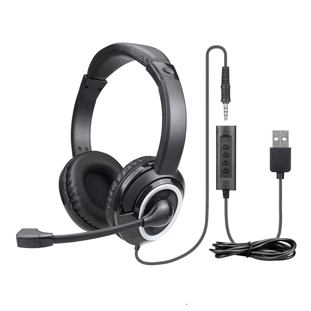 Audífono Alámbrico On-ear Multi COM FIO HF700 P3/USB: con Micrófono — imagen 3