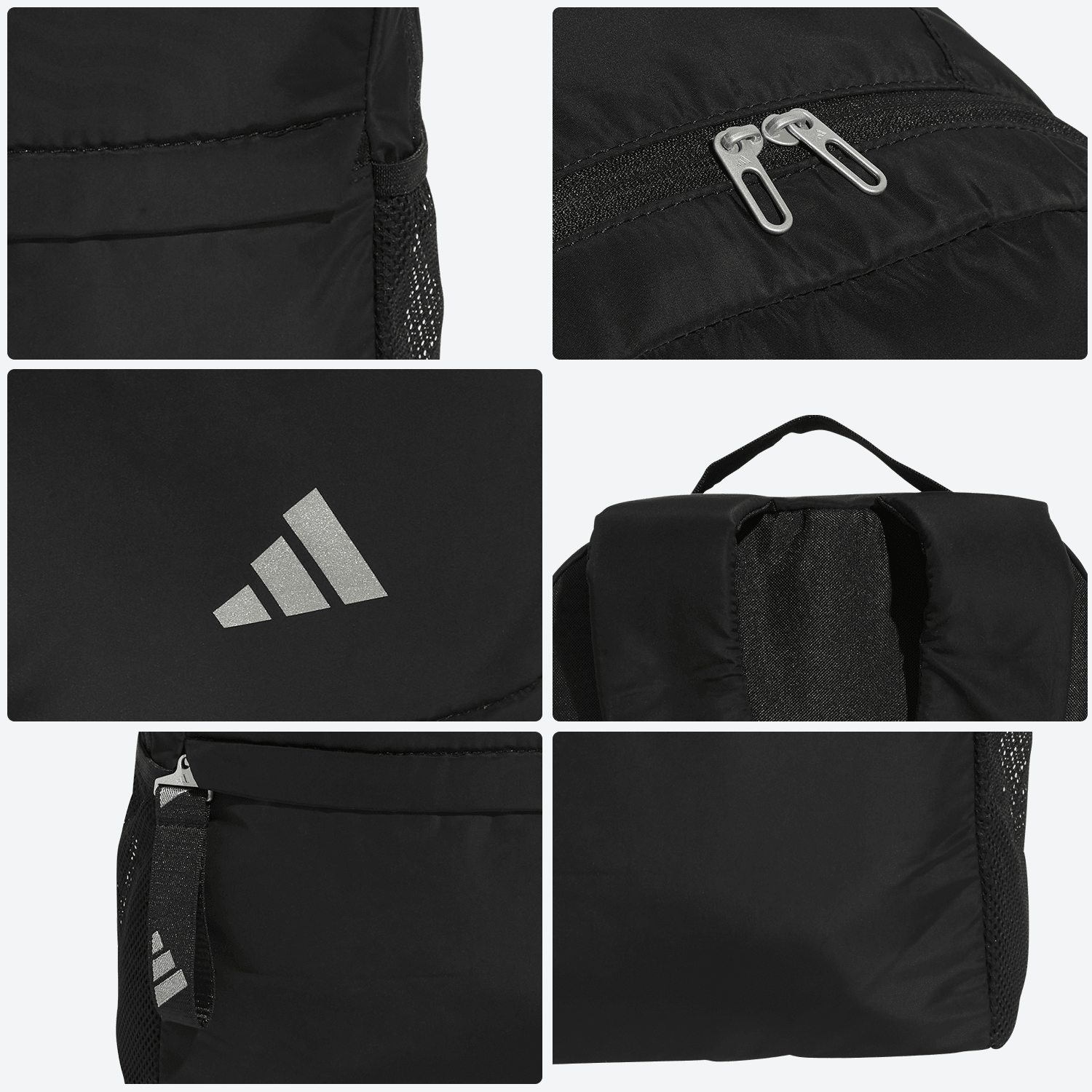 Mochila Adidas Classic 3 Bar Unisex Negro Casual Escolar Bolsillo Lateral Cierre Correas Ajustables Bolsillo Frontal Deportiva 27.5 Lt — imagen 4