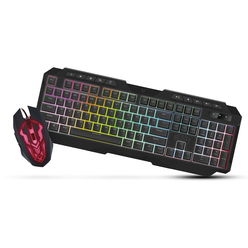 Kit teclado y mouse gamer STF Beast abysmal luz led gaming para computadora — imagen 2