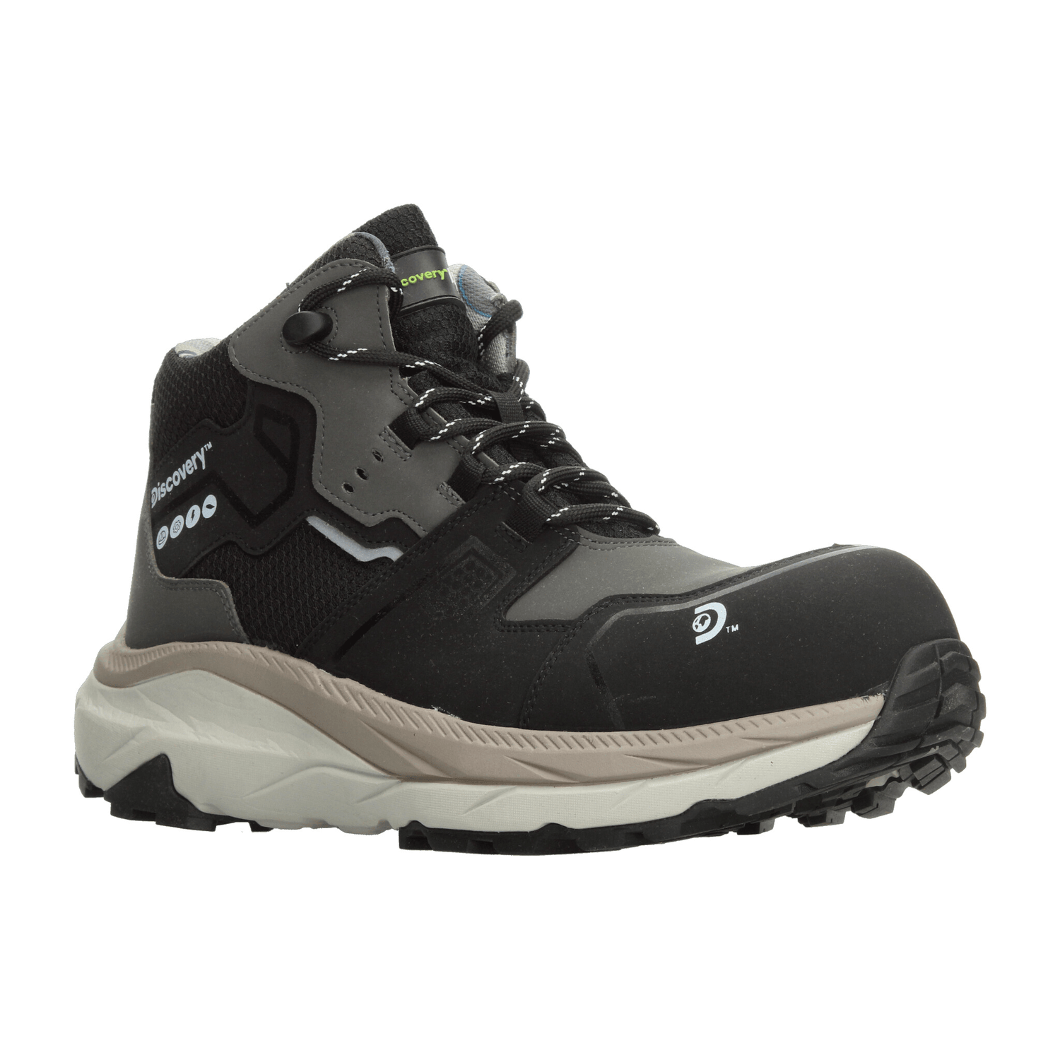 Bota Industrial Discovery Hombre Industrial Negro Caballero — imagen 2