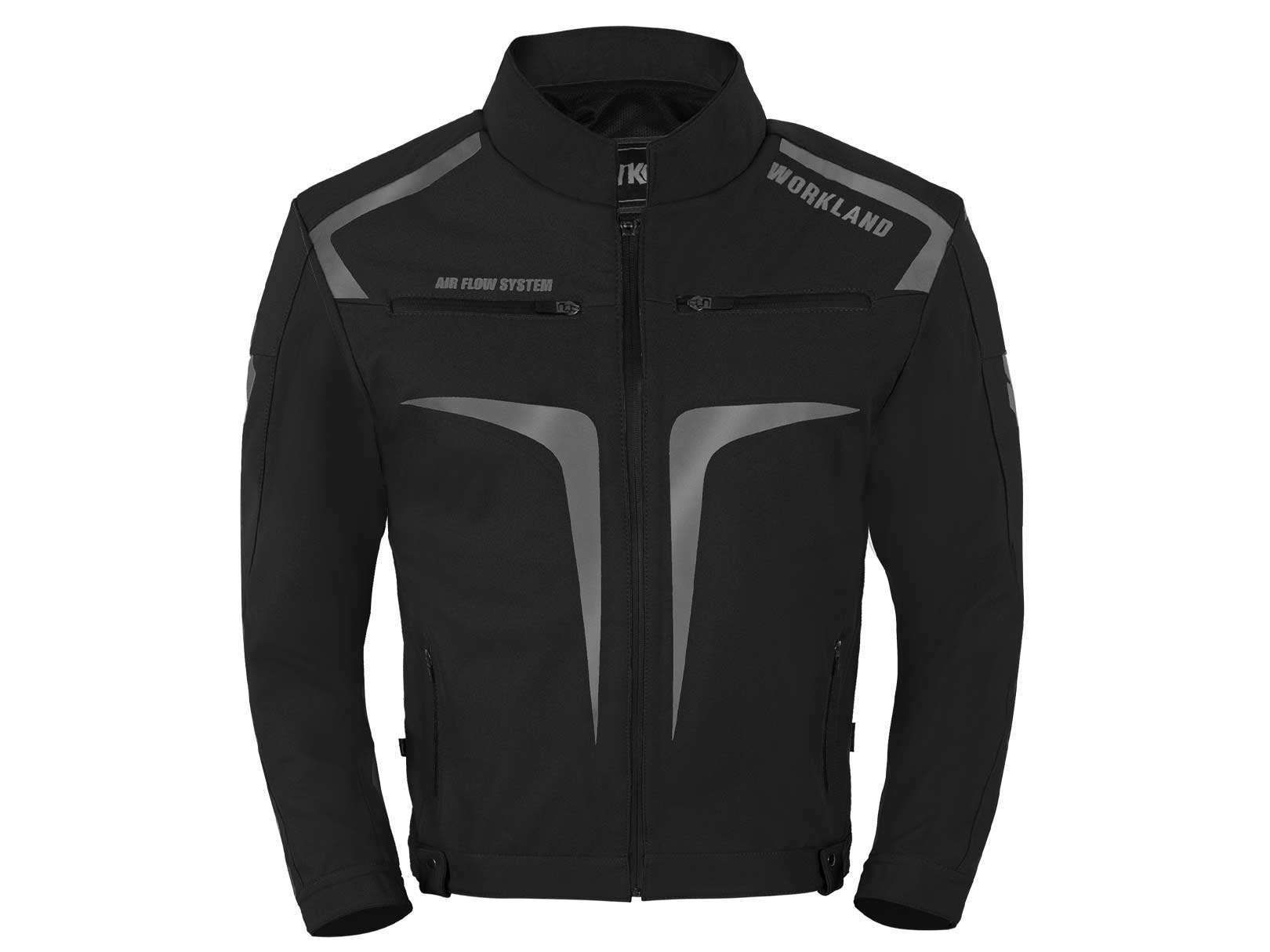 Chamarra Moto hombre Impermeable protectores Reflejante WKL — imagen 9