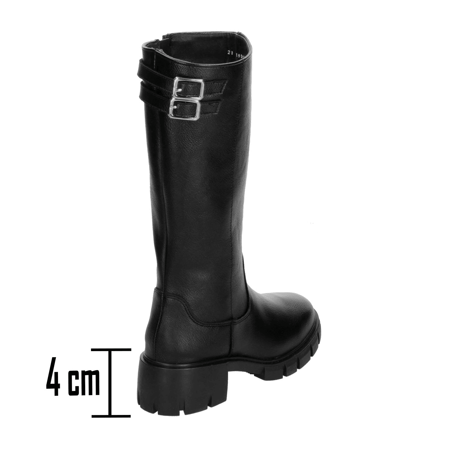 Bota Vavito Niña Casual Larga Cómoda Negra Infantil T18-22 — imagen 3