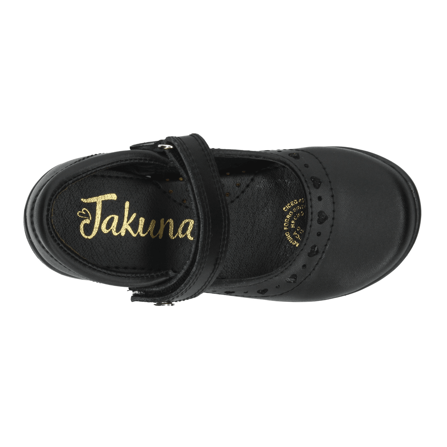 Zapato Jakuna Niña Escolar Cinta Adhesiva Negro Infantil T22-25 — imagen 8