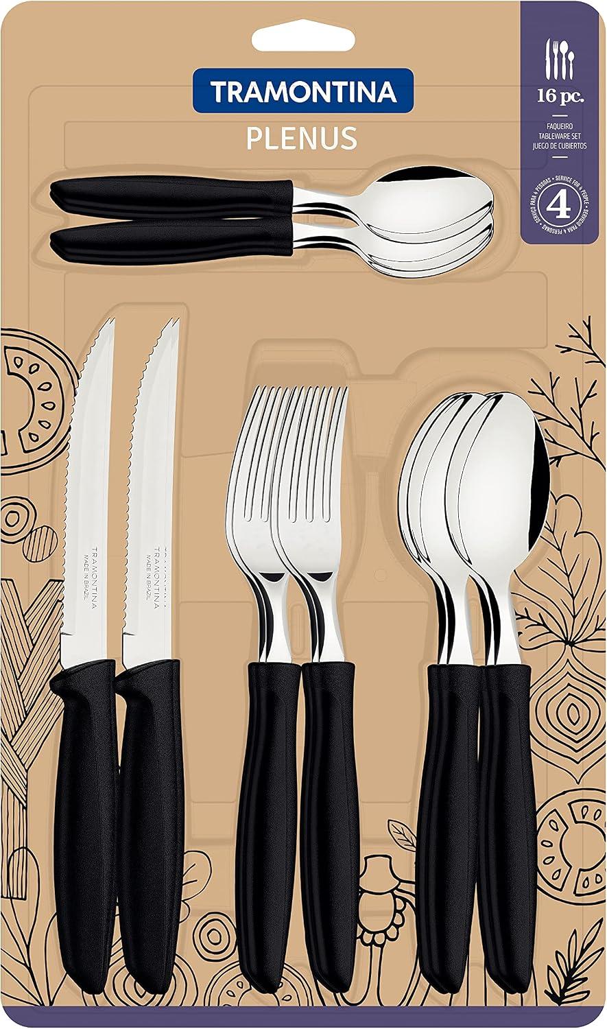 Juego de Cubiertos Tramontina Leme 16 Piezas Acero Inox — imagen 2
