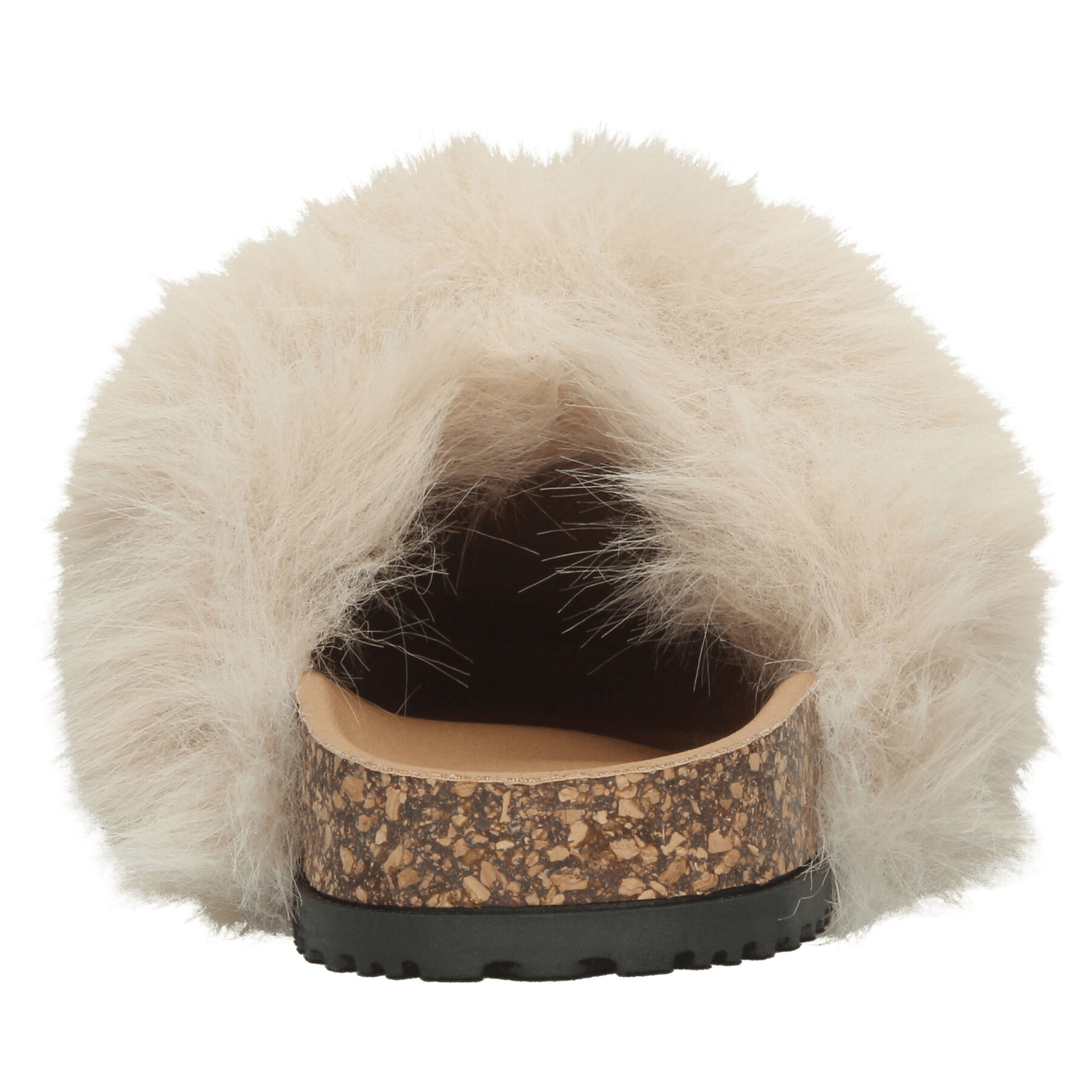 Zapato Berlin Dama Casual Peluche Slip On Cómodo Beige Mujer — imagen 7