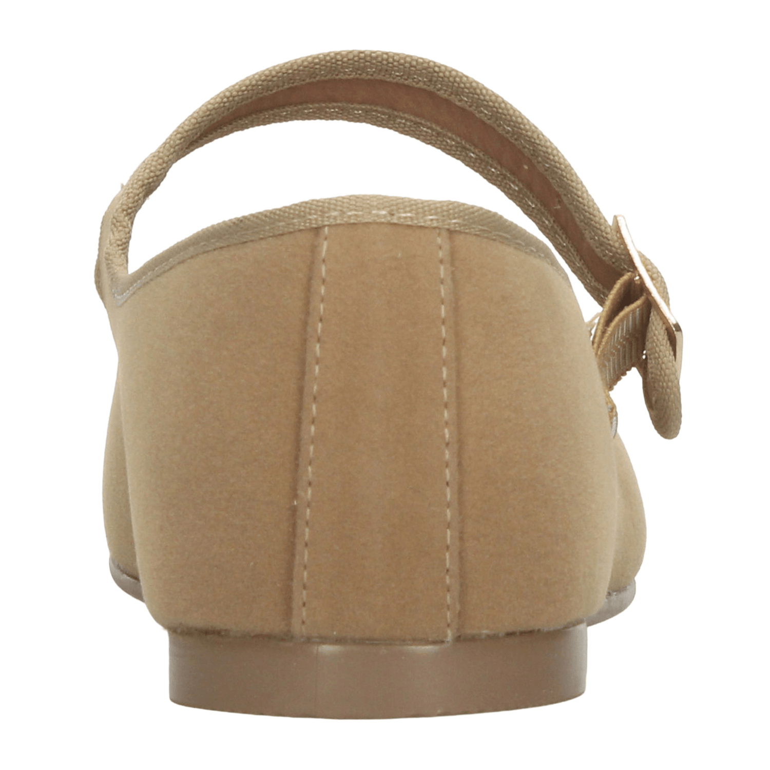 Flats Paulina Mary Jane Dama Camel Café Casual Gamuza Mujer — imagen 8