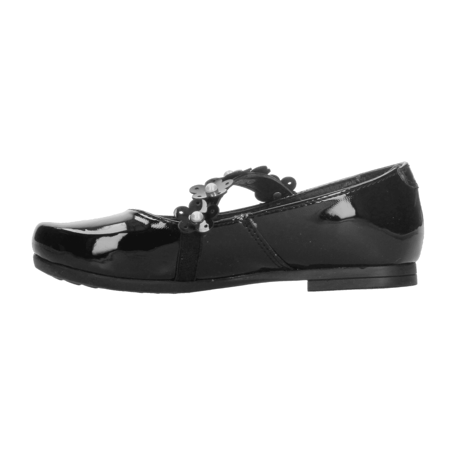Zapato Jakuna Niña Casual Flores Negro Infantil T18-22 — imagen 5