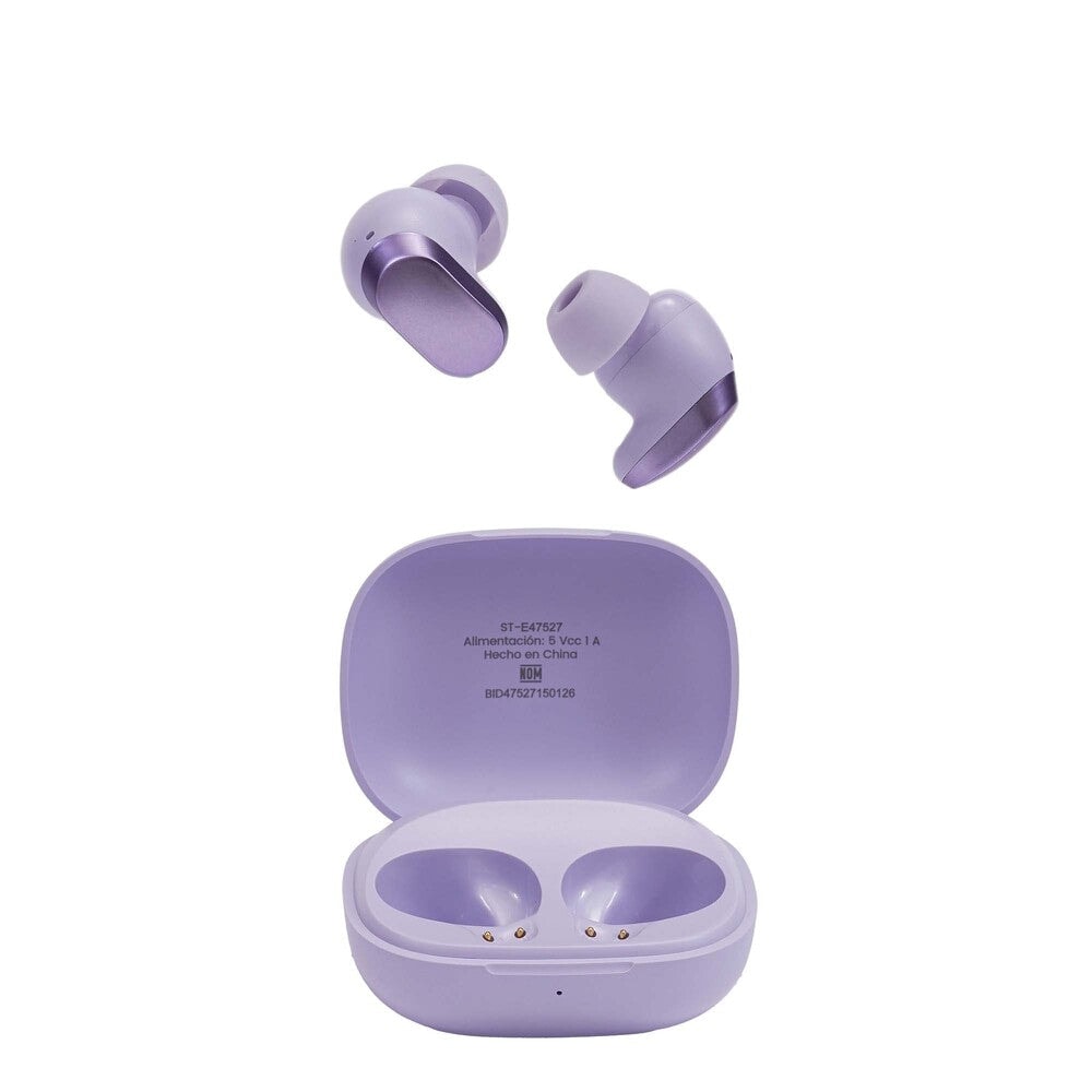 Audifonos Inalambricos Tws Cherry STF 36hrs Uso ENC Protección IPX4 Lila — imagen 5