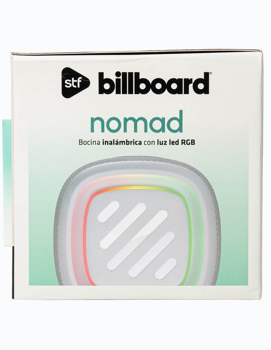 Bocina Portátil Billboard Nomad Gris 50W Rms Con Luz Led RGB, Tws IPX5 — imagen 7