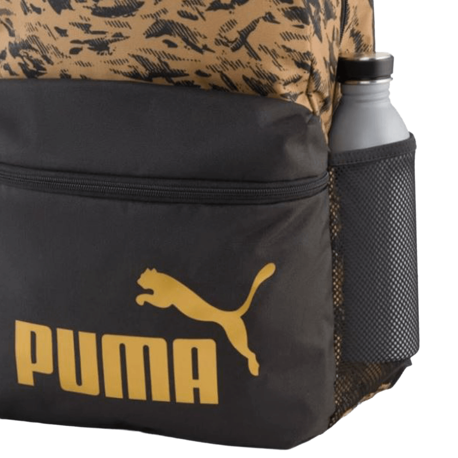 Mochila Puma Phase Unisex Escolar Negro Dorado Unisex 19L — imagen 3
