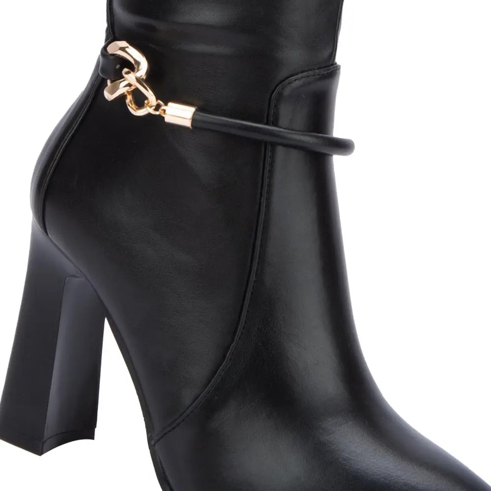 Bota Dama Yaeli Fashion Vestir Tacon Ancho 1141881 — imagen 12