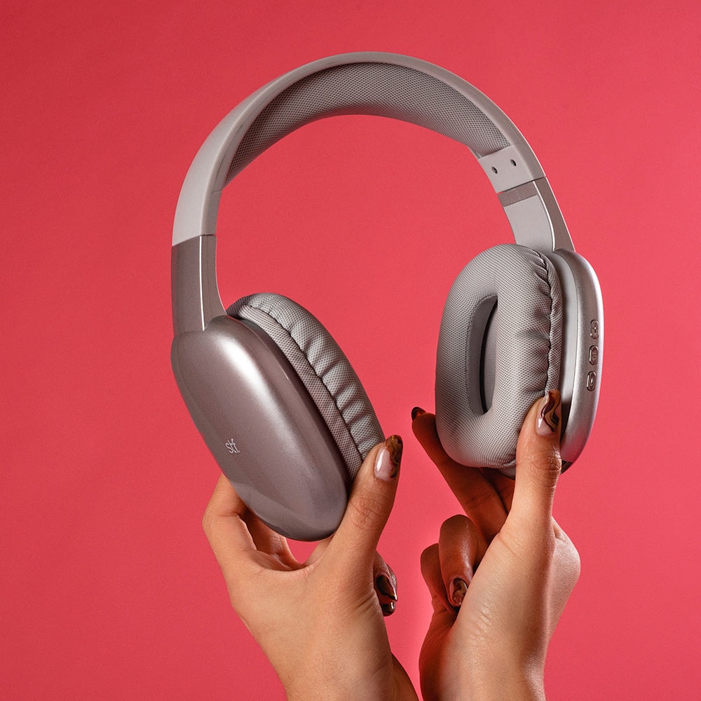 Audífonos inalámbricos On Ear STF Aurum 10hrs Uso Gris — imagen 11