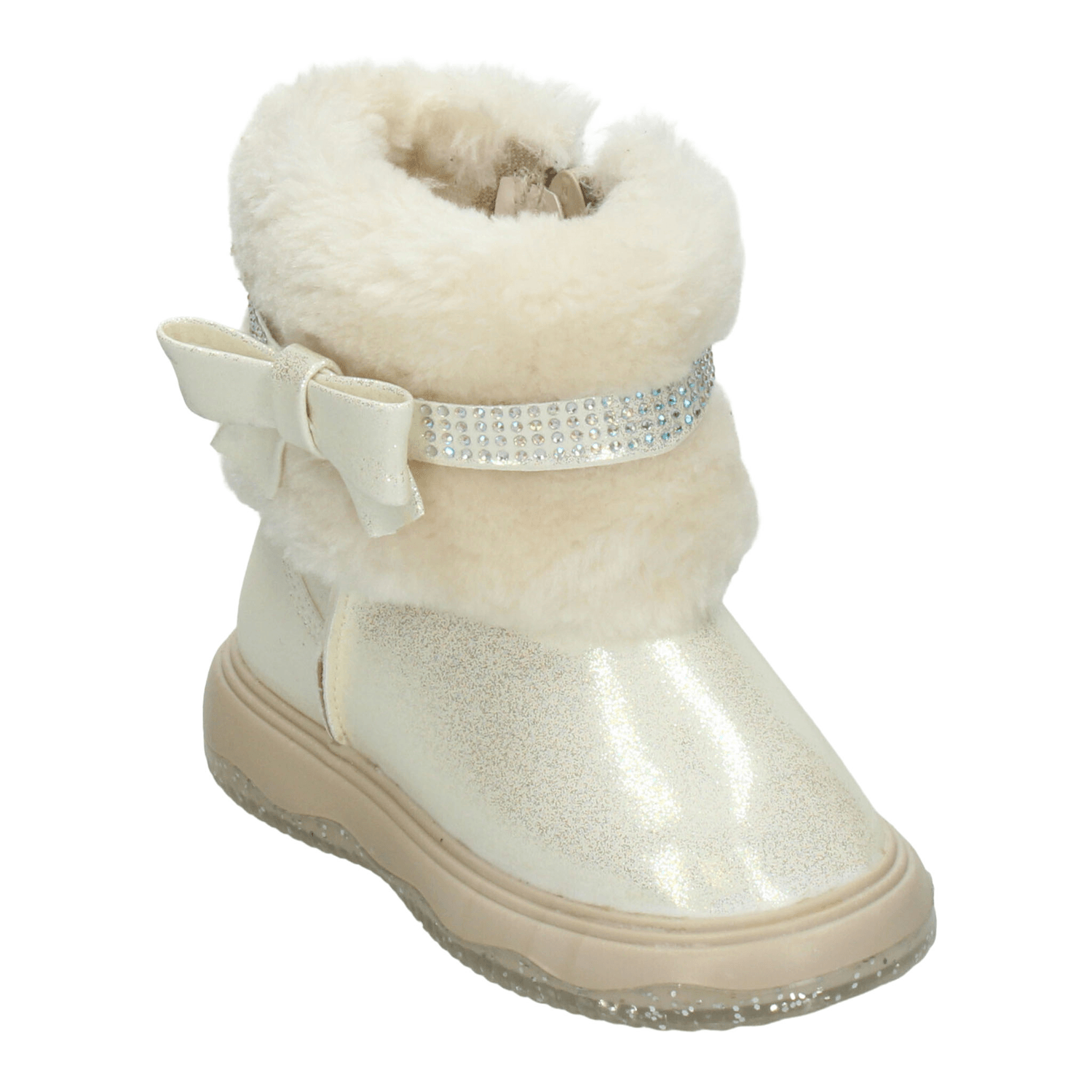Bota Paressi Niña Crema Casual Peluche Infantil T18-22 — imagen 5