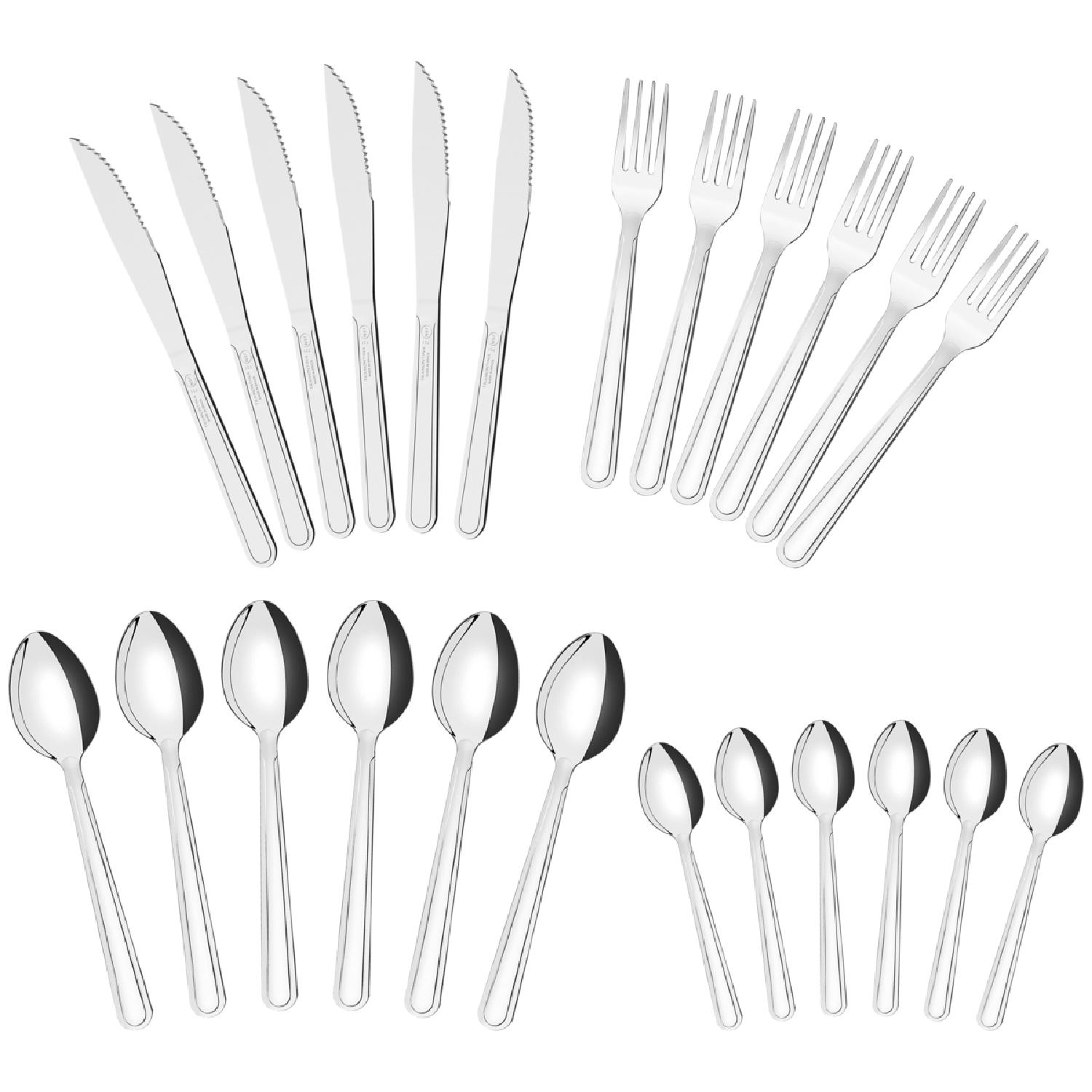 Juego De Cubiertos Buzios 24 Piezas Acero Inox Tramontina — imagen 2