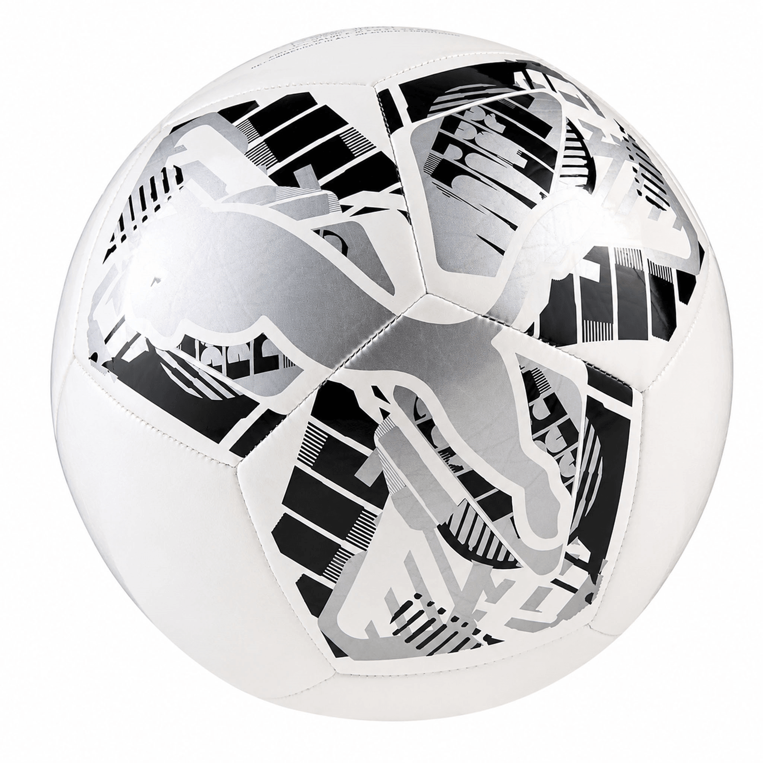Balón Fútbol Puma Big Cat Blanco Plateado Deportivo — imagen 2