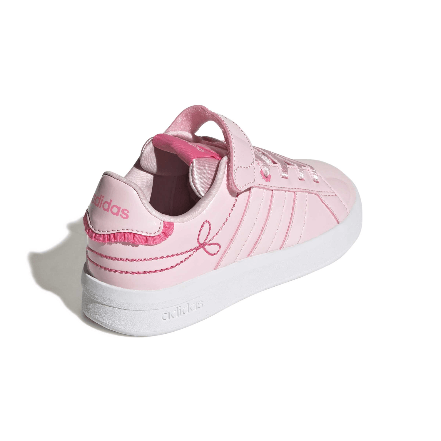 Tenis Adidas Grand Court 3.0 Niña Casual Cómodo Deportivo Rosa Infantil T16-22 — imagen 3