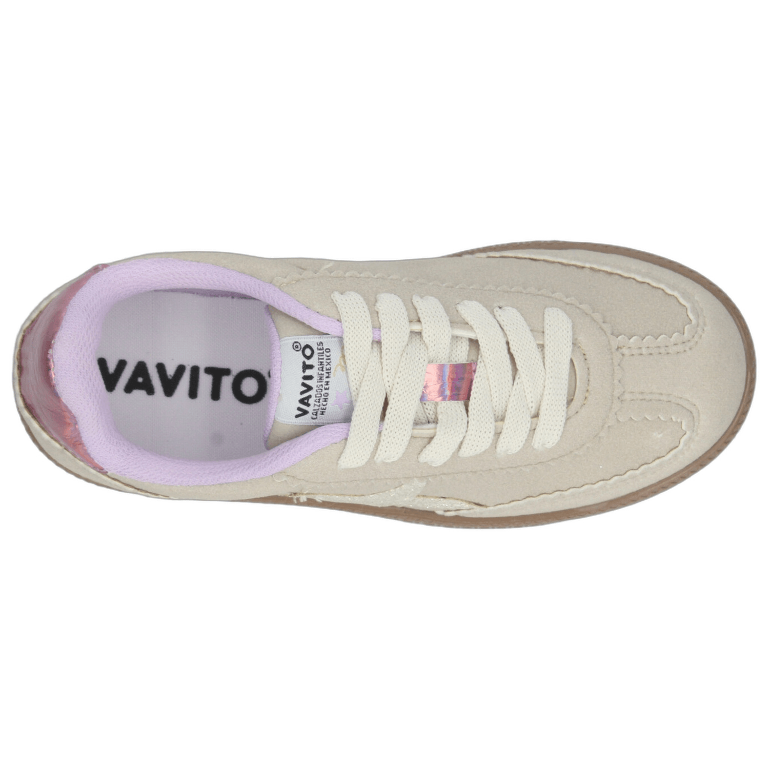 Tenis Vavito Niña Casual Cinta Estrella Latte Infantil T18-22 — imagen 8