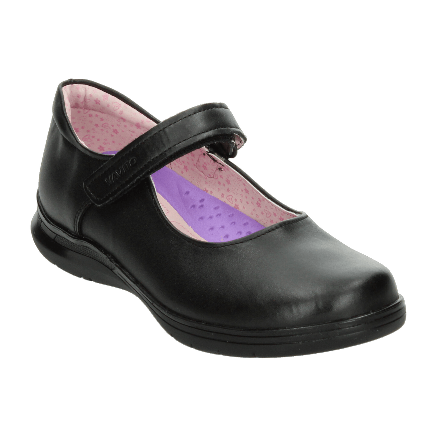 Zapato Vavito Niña Escolar Adhesivo Negro Infantil T18-22 — imagen 4