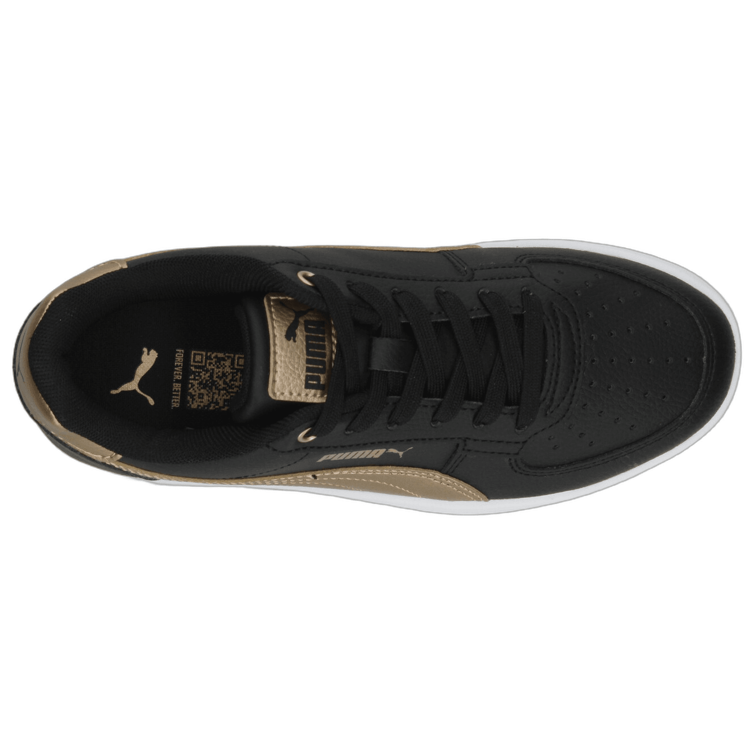 Tenis Dama Puma Caven 2.0 Negro Dorado Casual Mujer — imagen 9