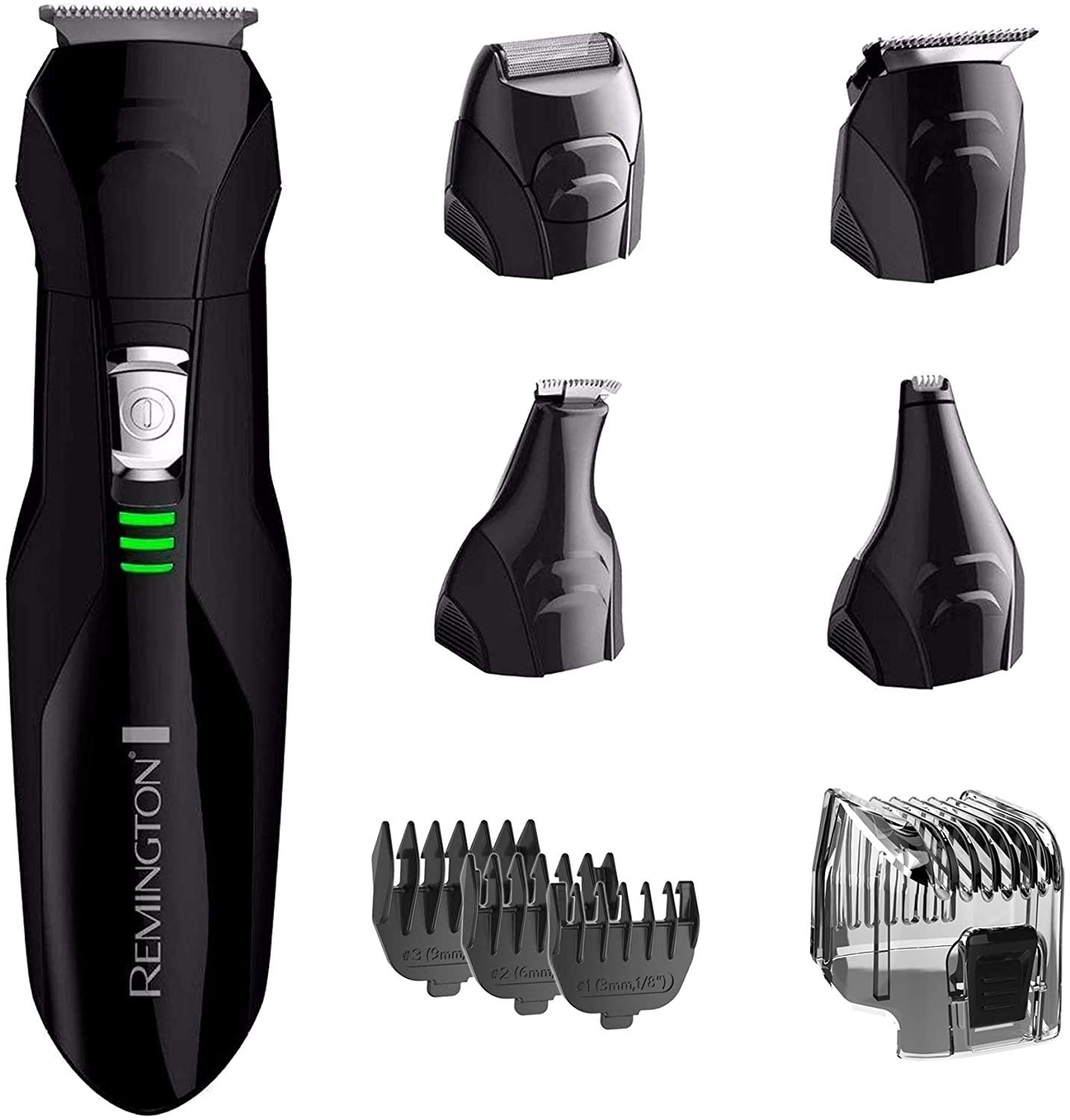 Kit Peluquería Remington Máquina Recortadora Cabello Barba — imagen 1