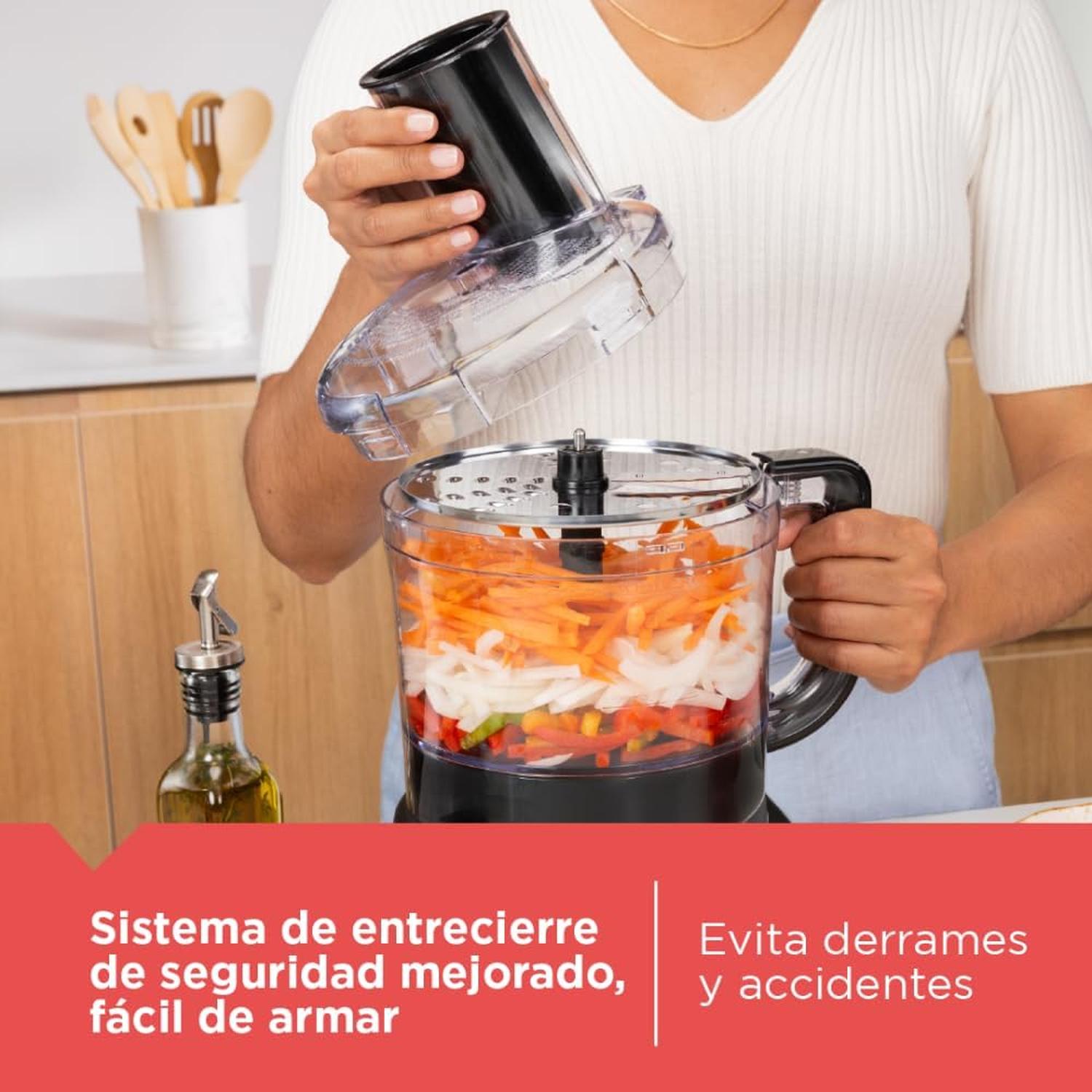 PROCESADOR ALIMENTOS BLACK+DECKER FP43420 8 TAZAS NEGRO — imagen 7