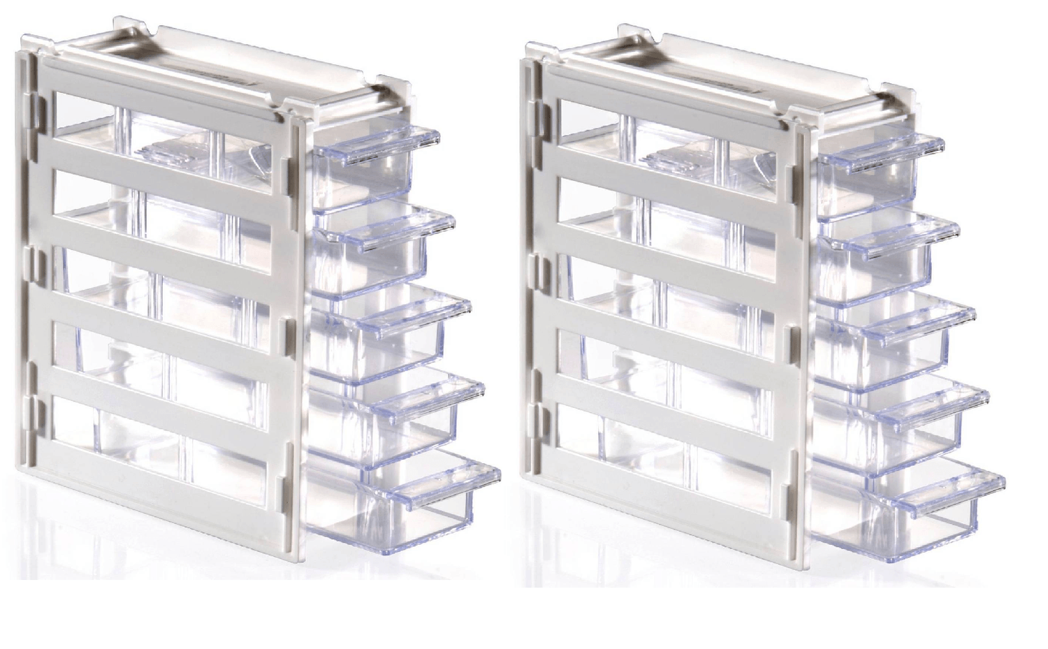 2 Mini Organizador Alhajeros 8168 5 Cajones 3 Divisores — imagen 1