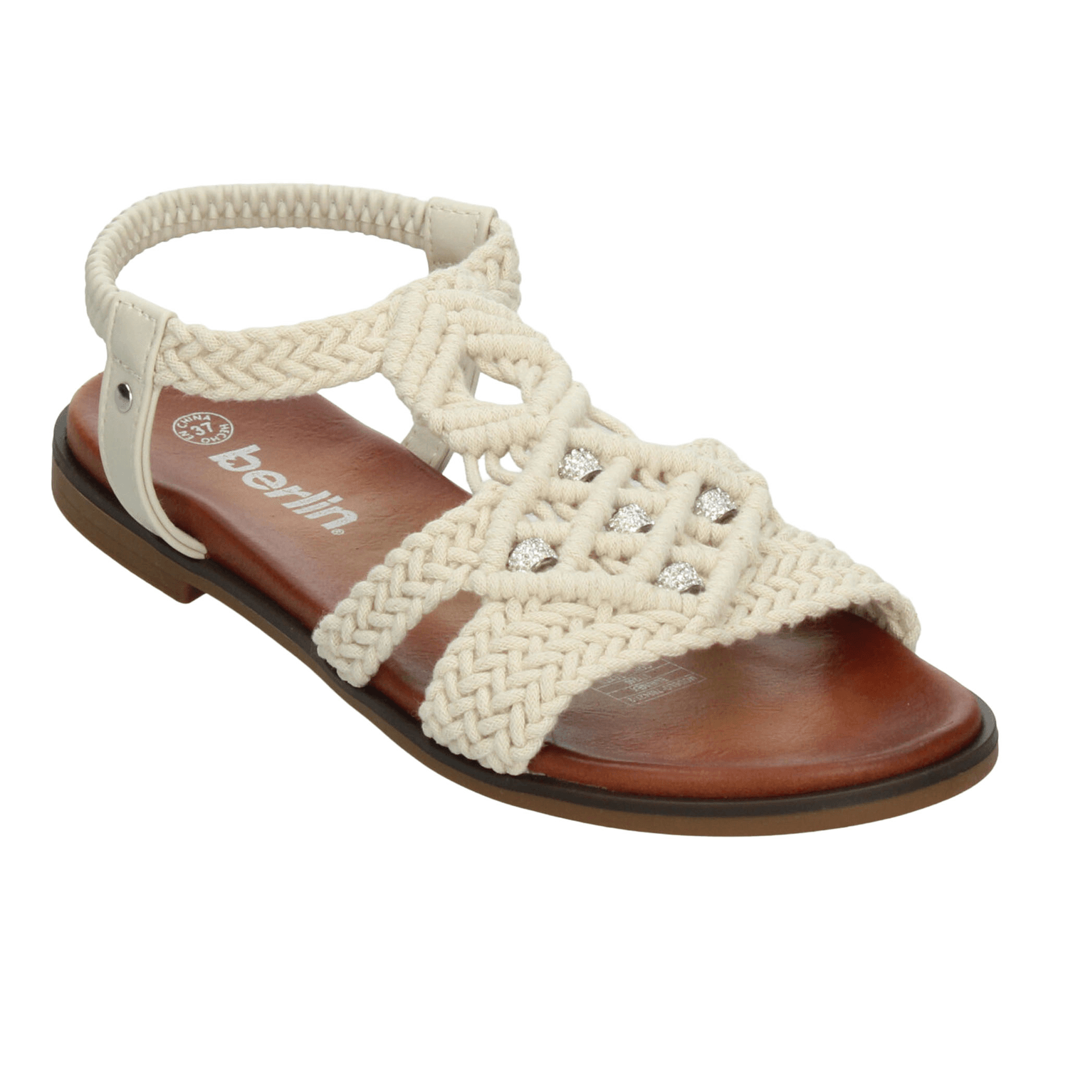 Sandalias Berlin Dama Casual Crema Mujer — imagen 4
