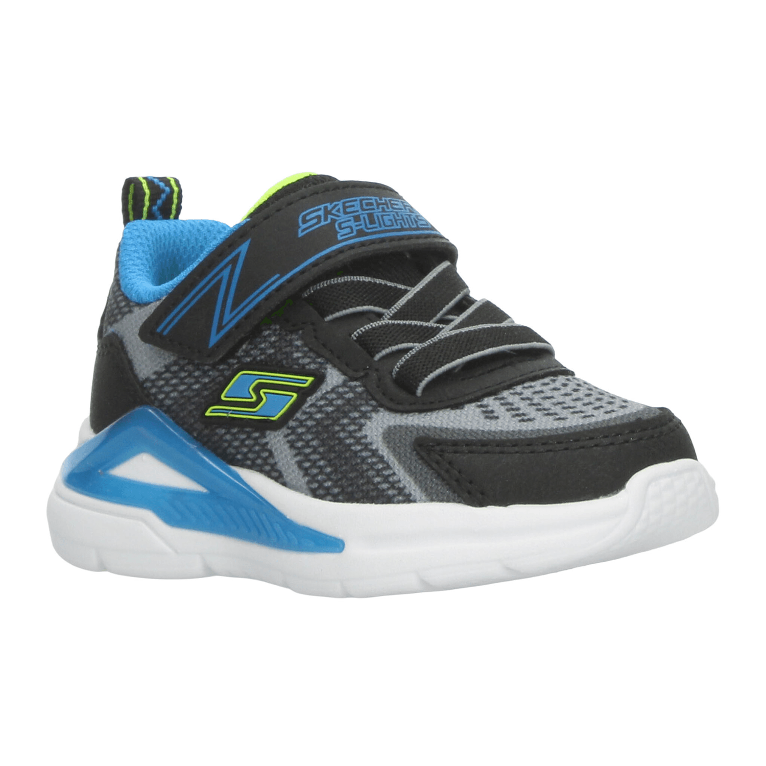Tenis Skechers S-Lights Niño Deportivo Led Negro Infantil T11-16 — imagen 2
