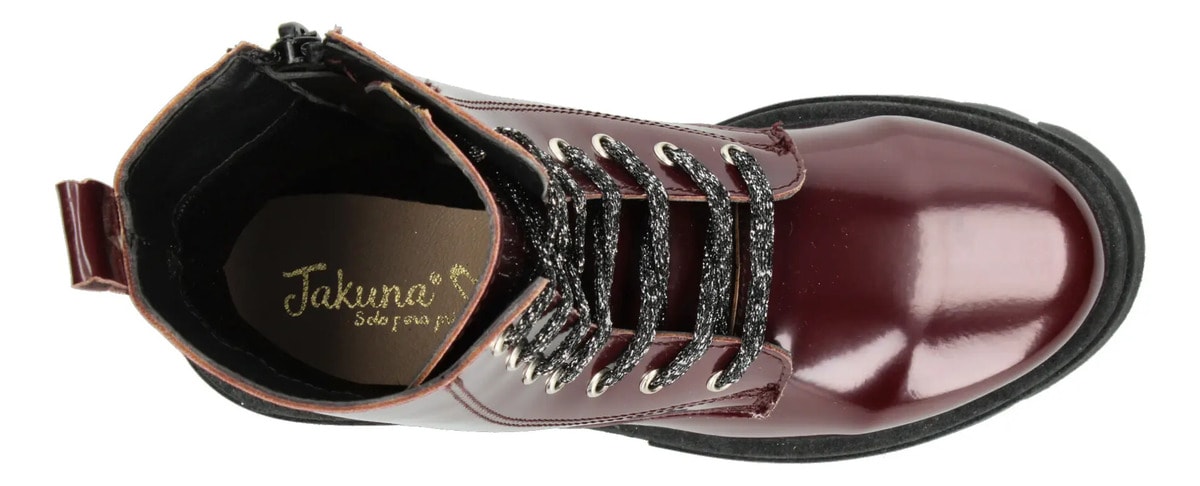 Bota Jakuna Niña Ajustable Cómodo Casual Vino Juvenil T22-25 — imagen 17