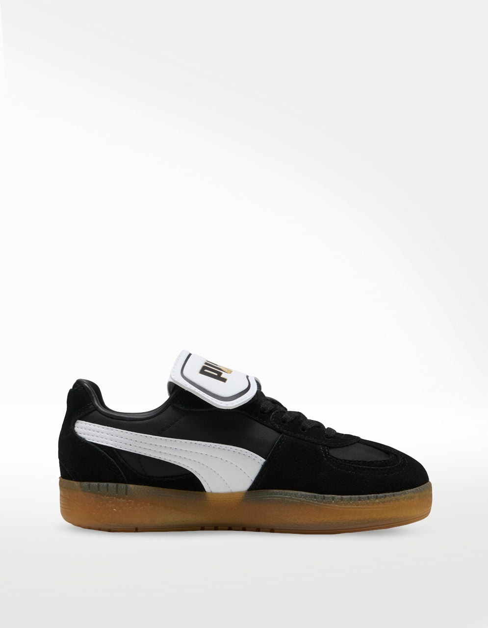 Tenis Puma Palermo Moda Tongue Negro Blanco - Mujer — imagen 3
