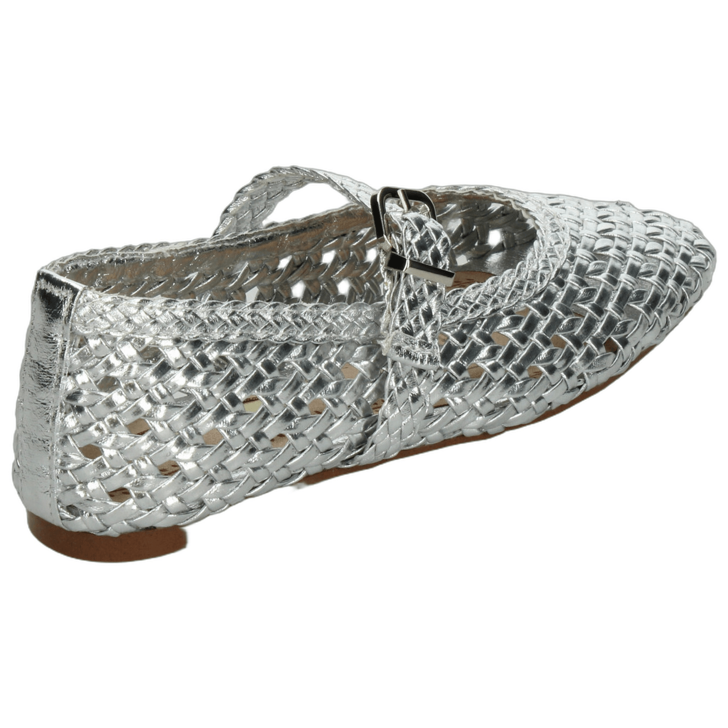 Flats Corina Dama Casual Plateado Mujer — imagen 3