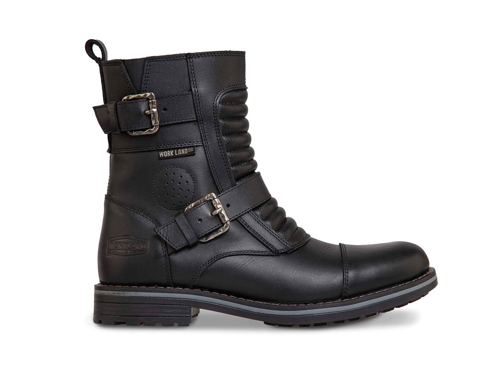 Bota Biker Hombre Moto caballero Casual Workland 89737 Negro — imagen 7