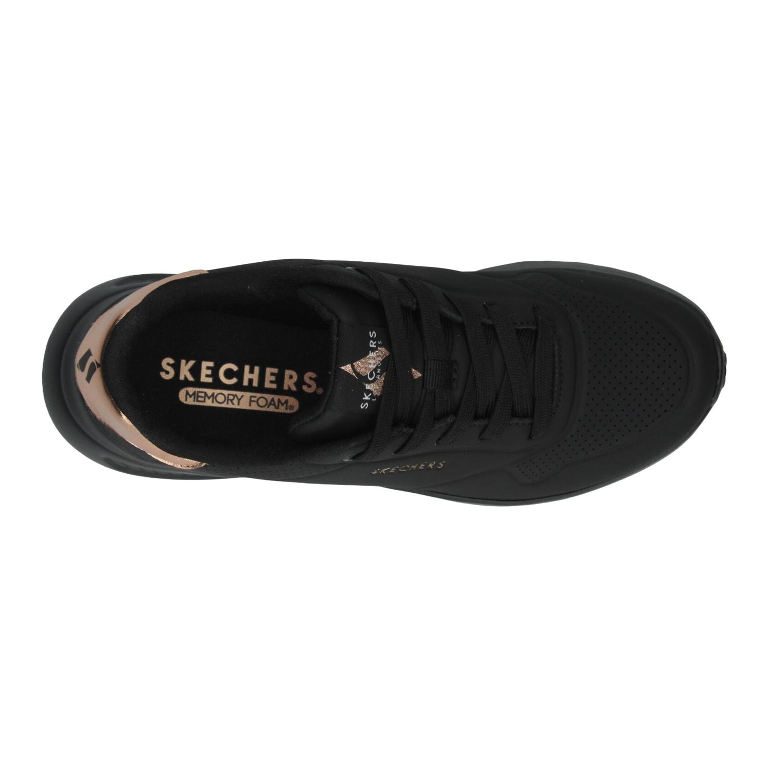 Tenis Skechers Uno Lite Dama Casual Negro Mujer — imagen 8