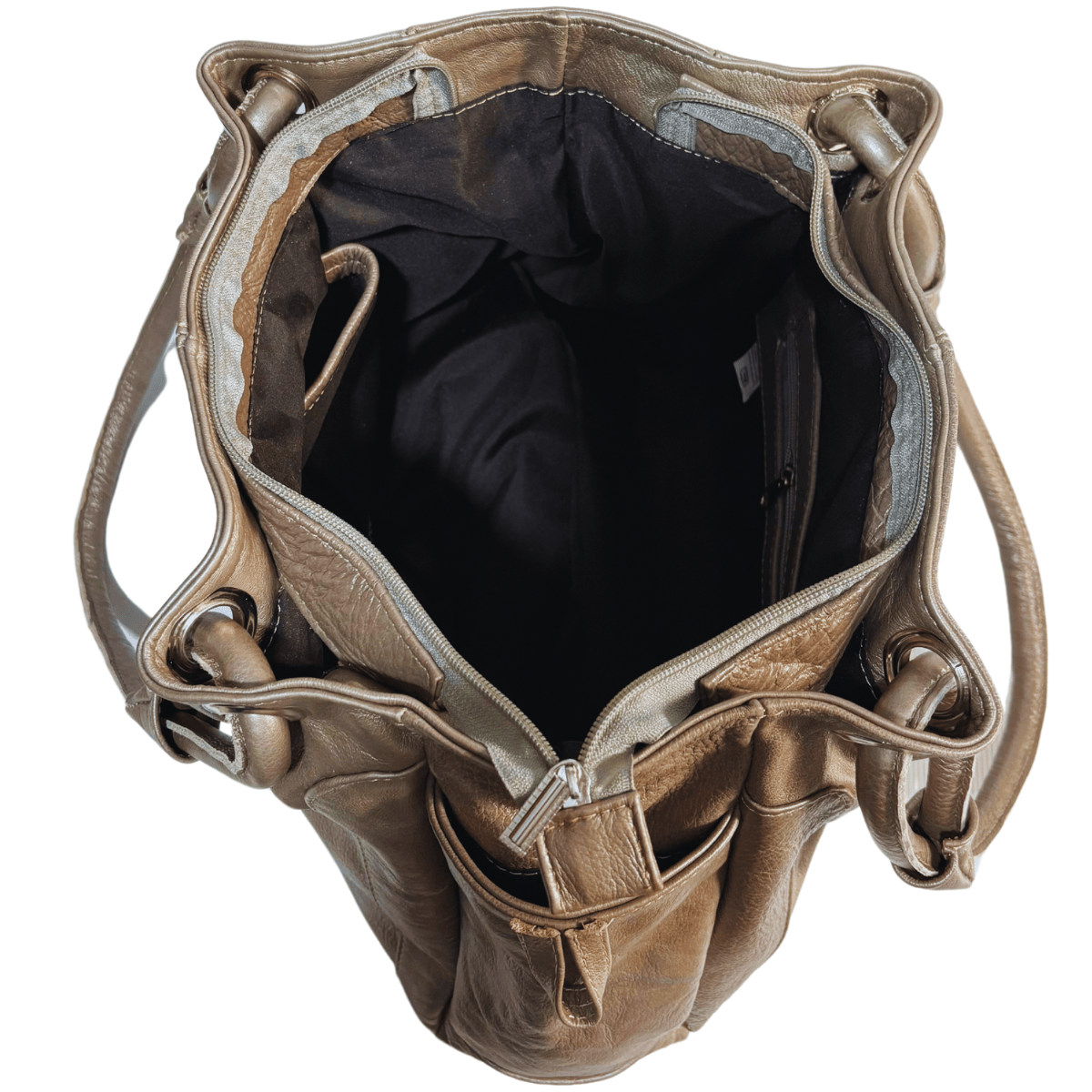 Bolsa De Piel Cuero Genuino Para Mujer Tendencia De Moda Ale — imagen 15
