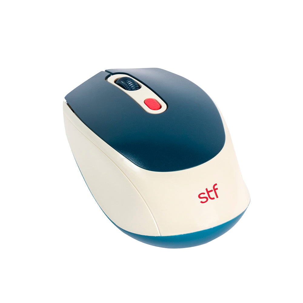 Mouse inalámbrico óptico STF VIVA! para computadora Azul — imagen 4