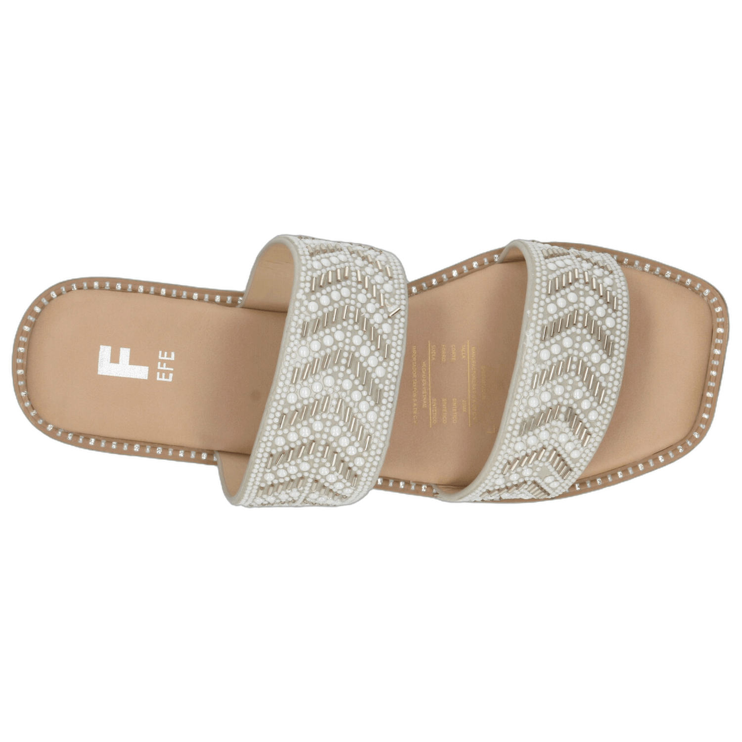 Sandalia EFE Plateado Casual Elegante Comodo Para Mujer — imagen 9