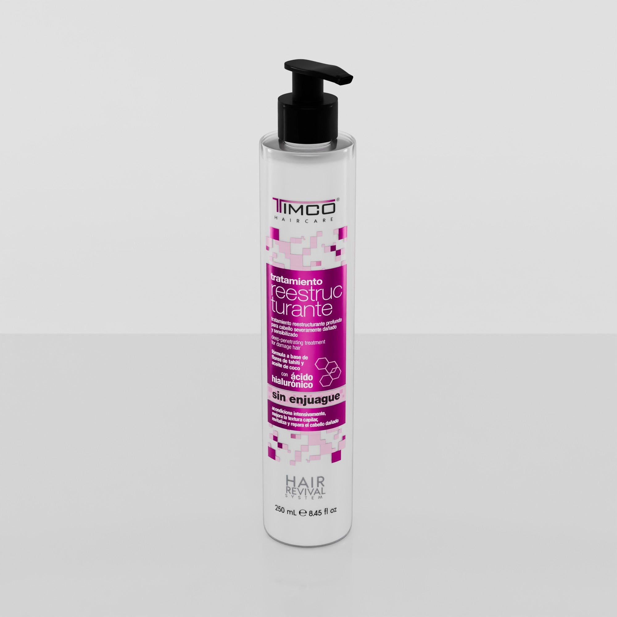 Tratamiento Capilar 3 en 1 Timco LIQ‑200REES Hidratación Profunda Nutrición y Reparación con Flores de Tahití Aceite de Coco y Ácido Hialurónico para Cabello Dañado — imagen 5